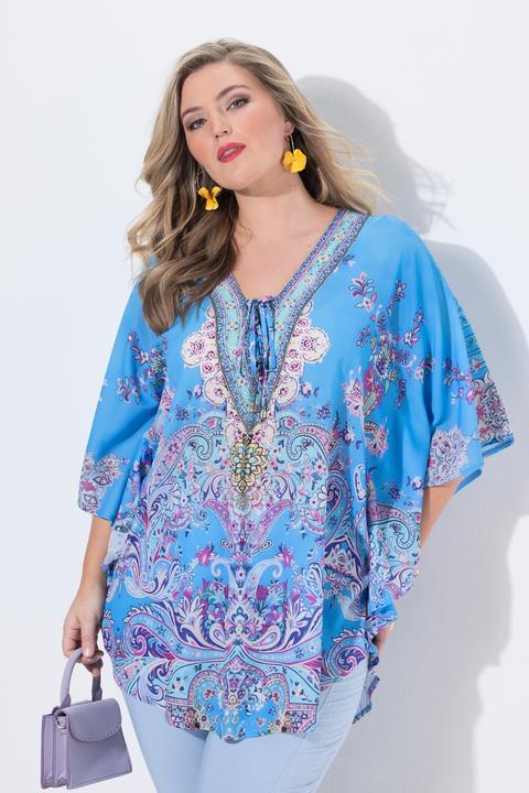 Actual product image Miamoda Loose fit all-over pattern blouse kaftan (42, 44)