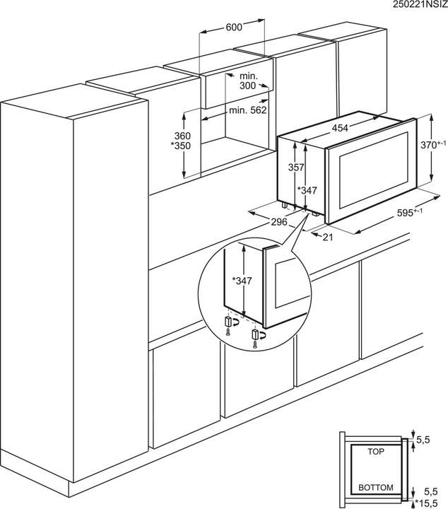 Actual product image AEG MBB1756SEB Built-in Solo microwave 17 L 800 W Juodas (17 l)