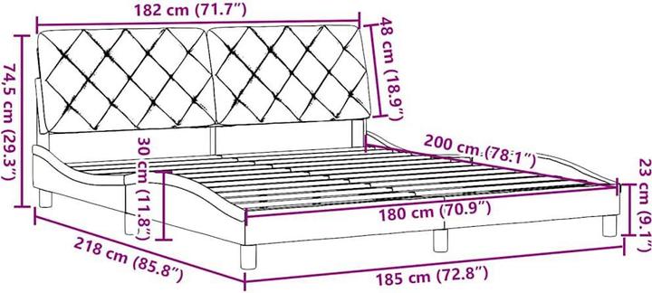 Image du produit vidaXL Bettgestell (180 x 200 cm)
