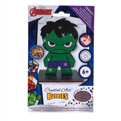 Actual product image Craft Buddy Hulk, Crystal Art Figure approx. 11x8cm