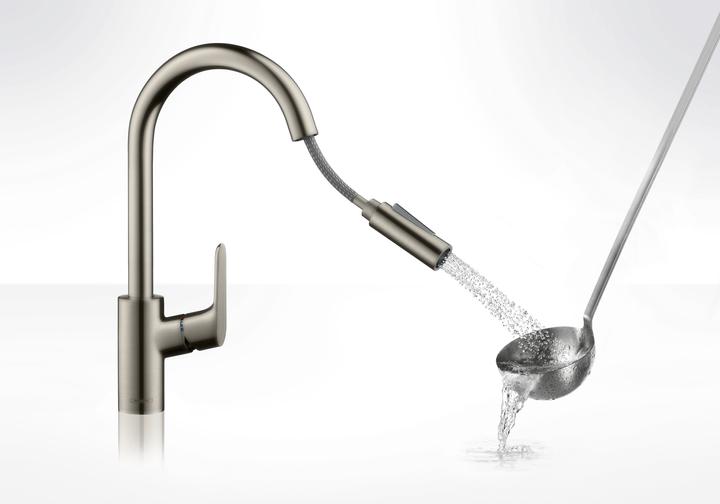 Immagine prodotto hansgrohe Focus M41 miscelatore monocomando per cucina 240, doccia estraibile, 2 tipi di getto