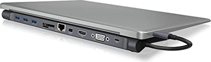 Produktbild Icy Box IB-DK2102-C - 11-Fach USB-C Dual Dock 60W PD (USB-C, 3 Ports)