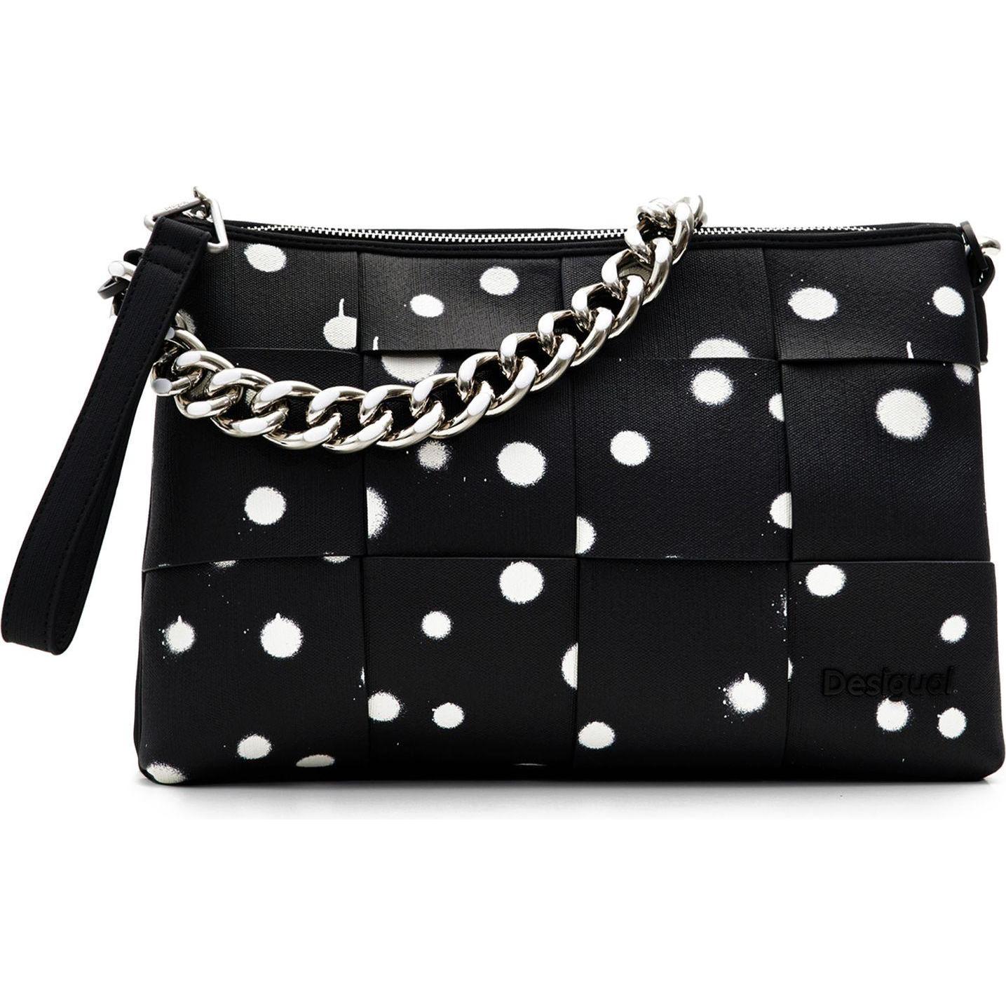 Desigual Donna Nero Donne, Borsetta, New Splatter Dortmund Across Body Bag,