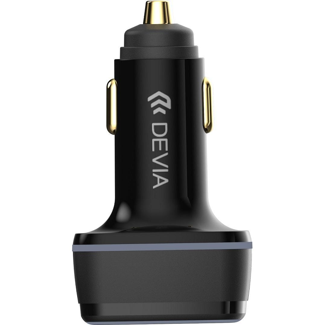 Thumbnail - Devia Autoladegerät Extreme 115W 2x USB-C 1x USB schwarz, Auto Adapter, Schwarz