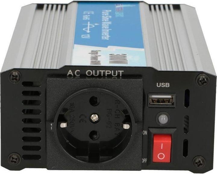 Image du produit Extralink CAR VOLTAGE CONVERTER 12V - 230V, 300W, PURE SINUS OPIP-300W