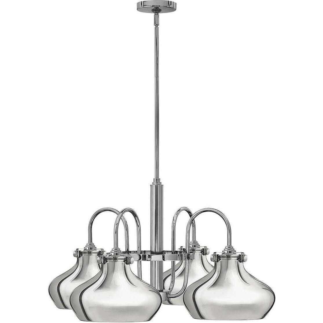 Elstead Lighting, Kronleuchter, Congress Kronleuchter E27 4-fach 39cm Chrom