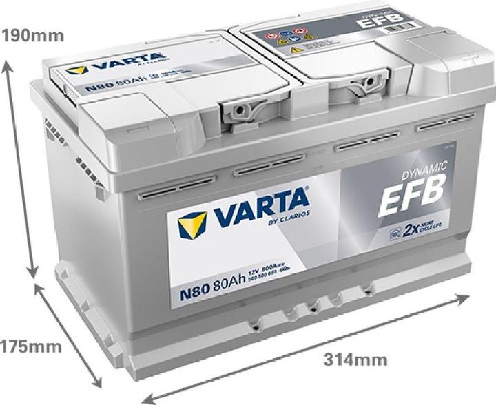 Produktbild Varta Blue Dynamic (12 V, 80 Ah, 800 A)