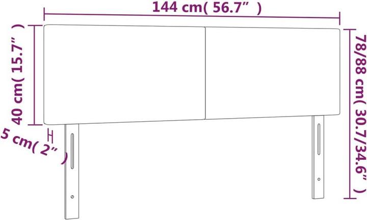 Actual product image VidaXL Templeton (144 x 5 x 88 cm)