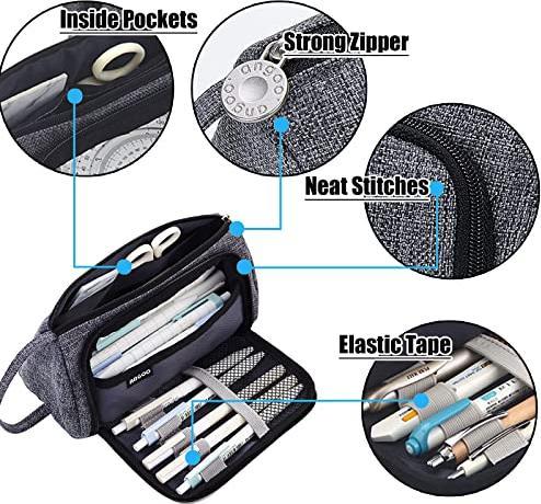 Immagine prodotto Only-Bags.Store Astuccio per matite astuccio per matite per adolescenti di grande capacità per la scuola e l'ufficio