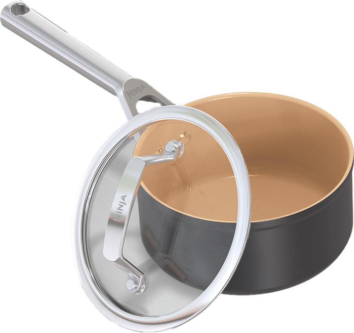 Ninja Extended Life Keramik 5-teiliges Suppen- und Stieltopfset CW95000DE (Kochtopf, Pfannenset + Topfset, Aluminium, 24 x 20.70 cm)