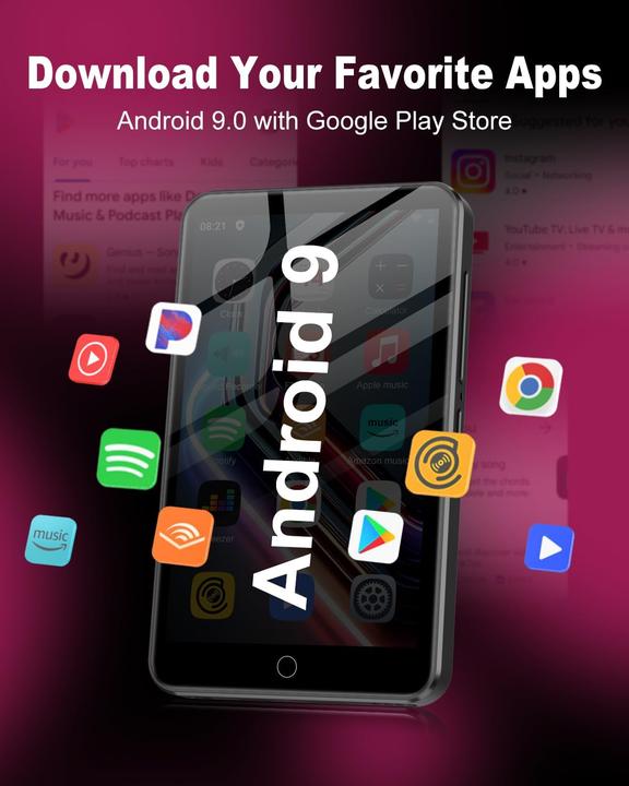 Image du produit Zaqe MP3-Player mit Bluetooth (64 Go)