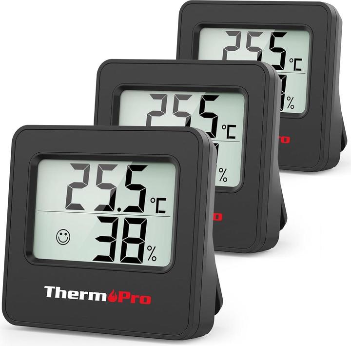 Image du produit ThermoPro TP157 Mini Thermo-Hygrometer (3er-Set)