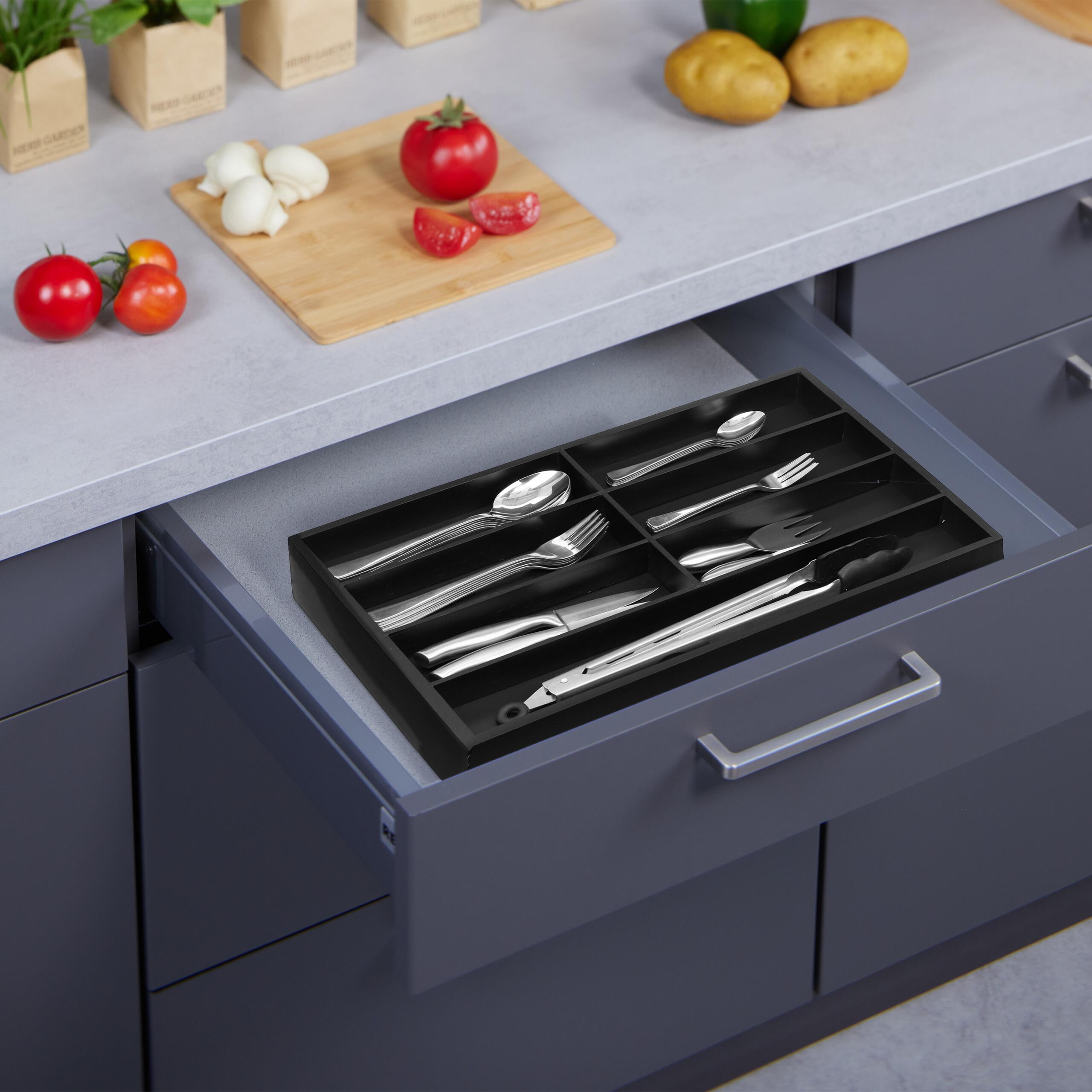 Thumbnail - Relaxdays Besteckkasten, Besteckkasten, Schwarz