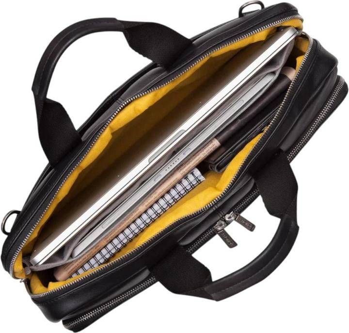 Actual product image Knomo Brompton Newbury briefcase leather 40 cm laptop compartment (15")
