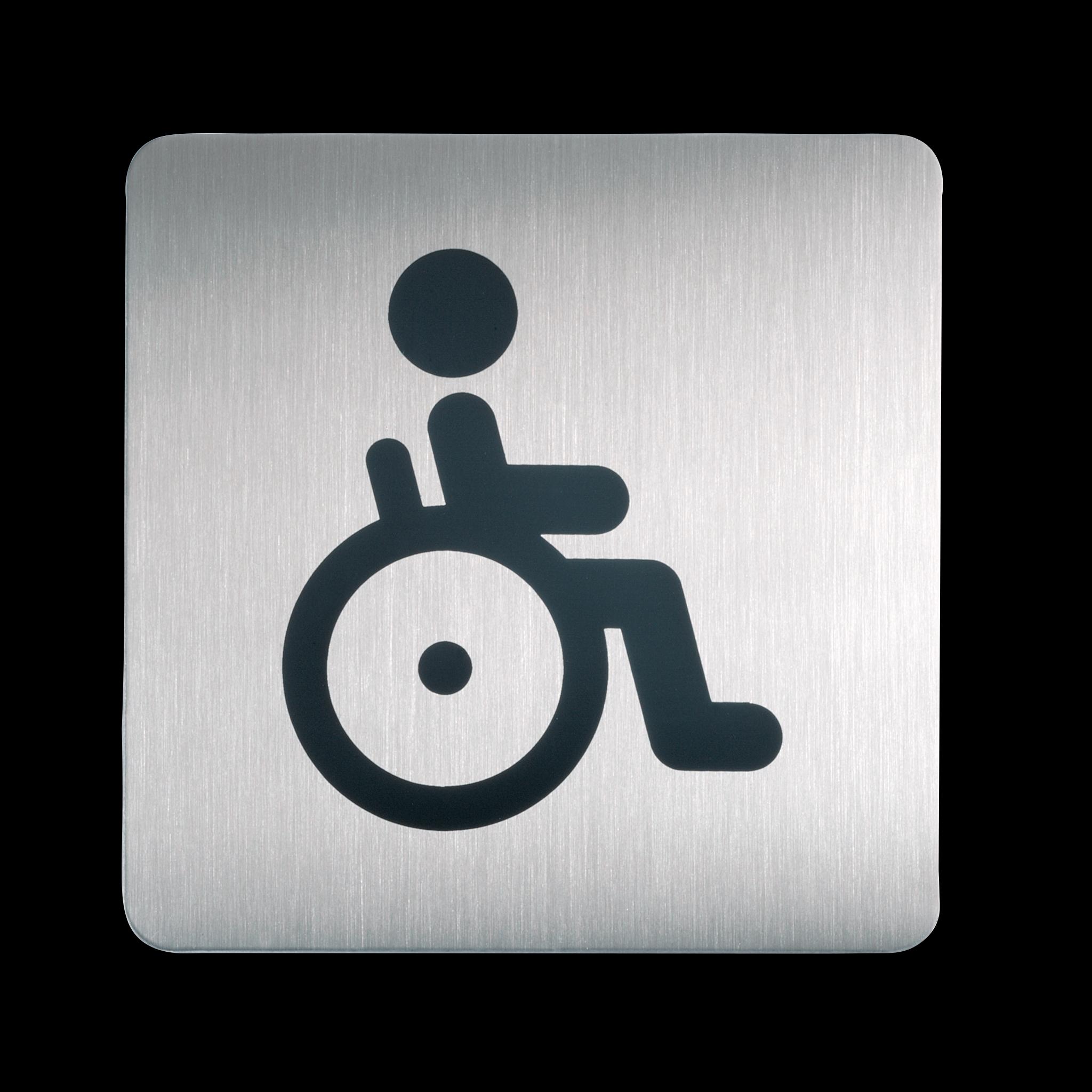 Durable, Informationsschild, Piktogramm PICTO "WC Behindert", quadratisch
