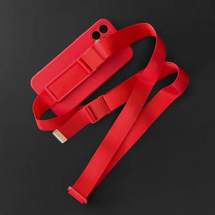 Produktbild Hurtel Rope Case Silikon Lanyard Cover Geldbörse Lanyard Strap für Xiaomi Redmi 10 Marineblau (Xiaomi Redmi 10)