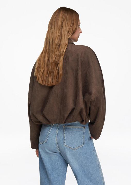 Actual product image Comma Indoor-Jacke Blouson in Velours-Optik (M)