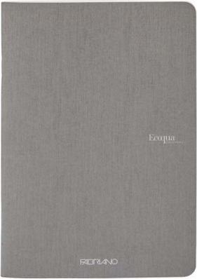 Fabriano Heft EcoQua geheftet liniert Antracite (A4, Liniert, Weicher Einband)