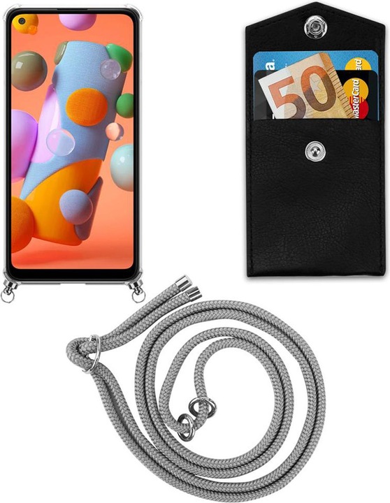 Produktbild Cadorabo TPU Handy Kette SILBER Cover