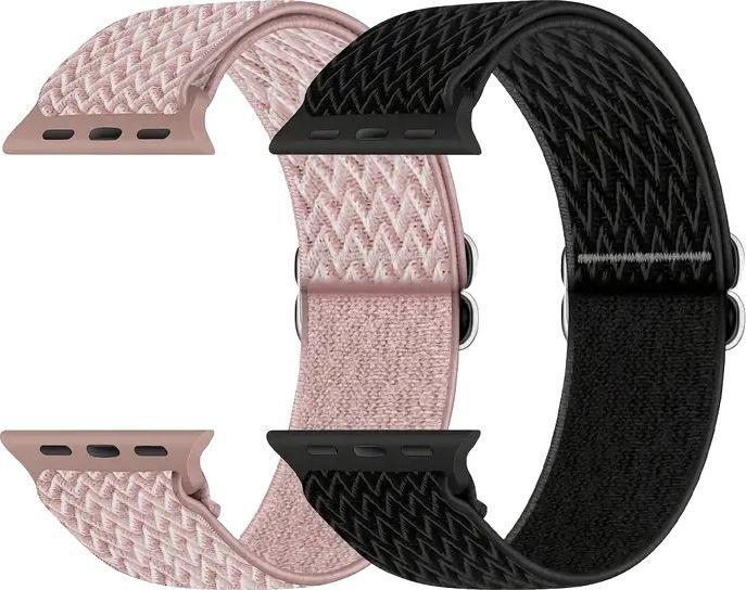Immagine prodotto Cbx 2 cinturini in nylon elasticizzato per Apple Watch con cassa da 38 mm, 40 mm e 41 mm (Nylon)
