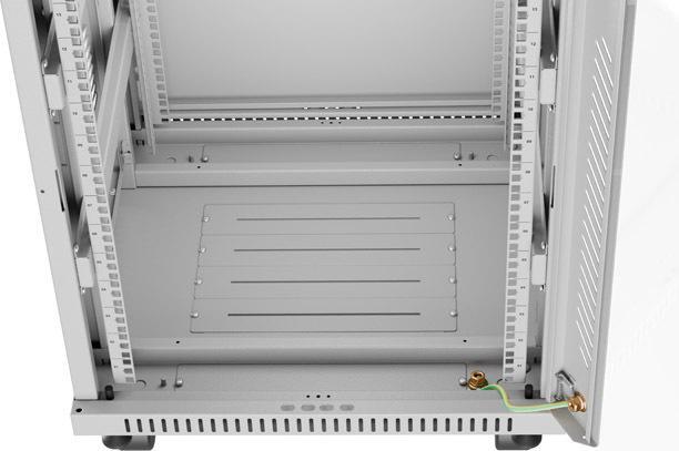 Produktbild Lanberg rack cabinet 15U 600x600 glass (15 HE, 19 Zoll Rack)