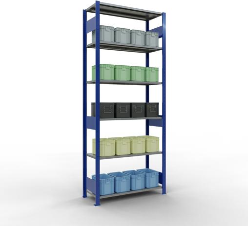 Actual product image Schulte Lagertechnik MULTIplus85 basic racking system with length ledgers