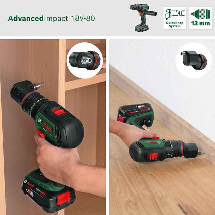 Produktbild Bosch Home & Garden AdvancedImpact 18V-80 QuickSnap