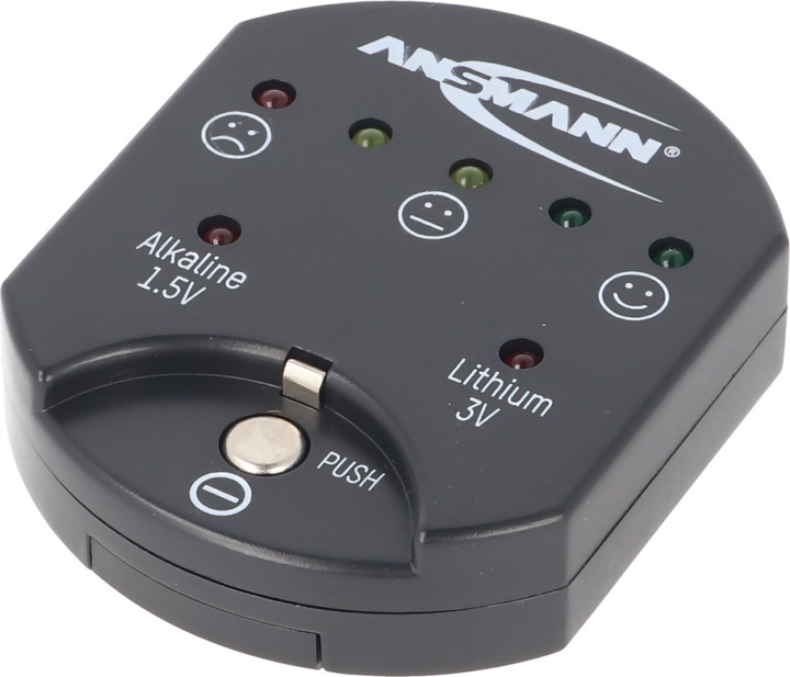 Actual product image Ansmann Battery tester for alkaline and lithium button cells, the button cell tester