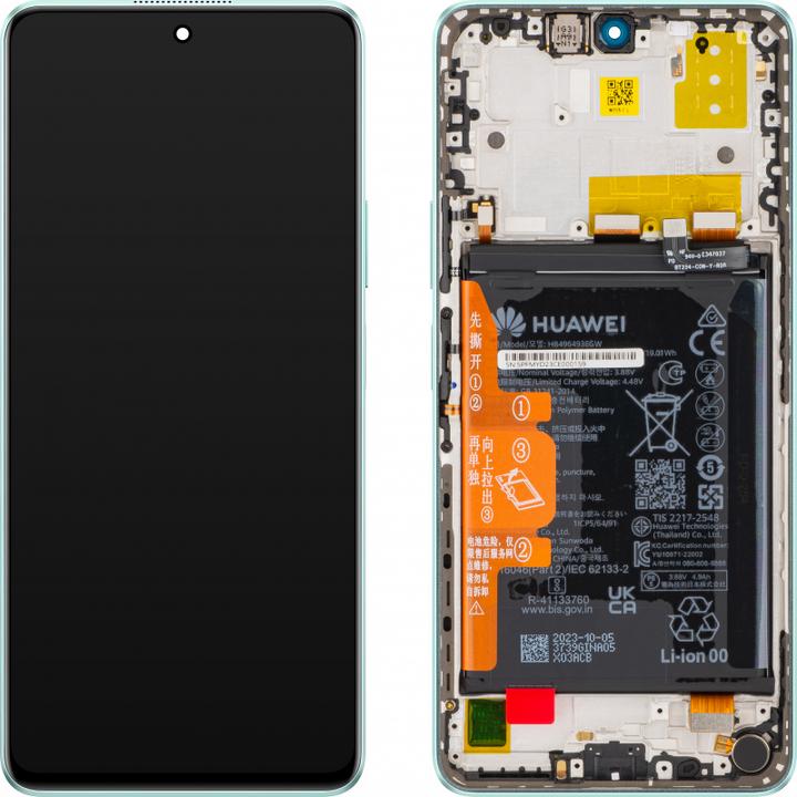 Produktbild Huawei Display Unit fur nova 11i, with Battery, Mint Green (Display, Huawei Nova 11i)