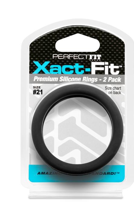Actual product image PerfectFitBrand #21 Xact-Fit Cockring 2-Pack (5.30 cm)