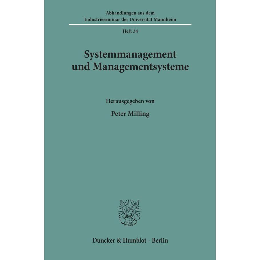 Systemmanagement und Managementsysteme., Fachbücher