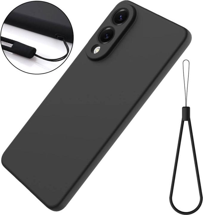 Produktbild Cover-Discount Galaxy S25 Edge - Silikon Gummi Hülle mit Riemen (Samsung Galaxy S25 Edge)