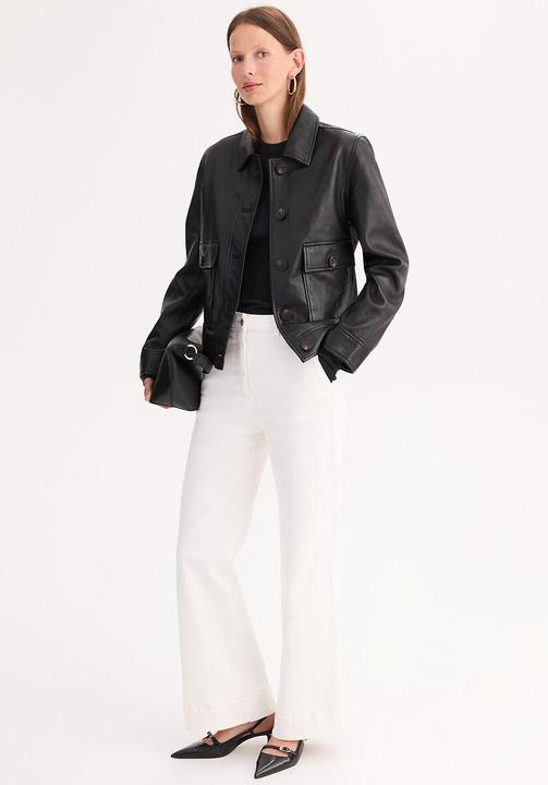 Image du produit Anne Weyburn Kurze Jacke aus Schafsleder (50)