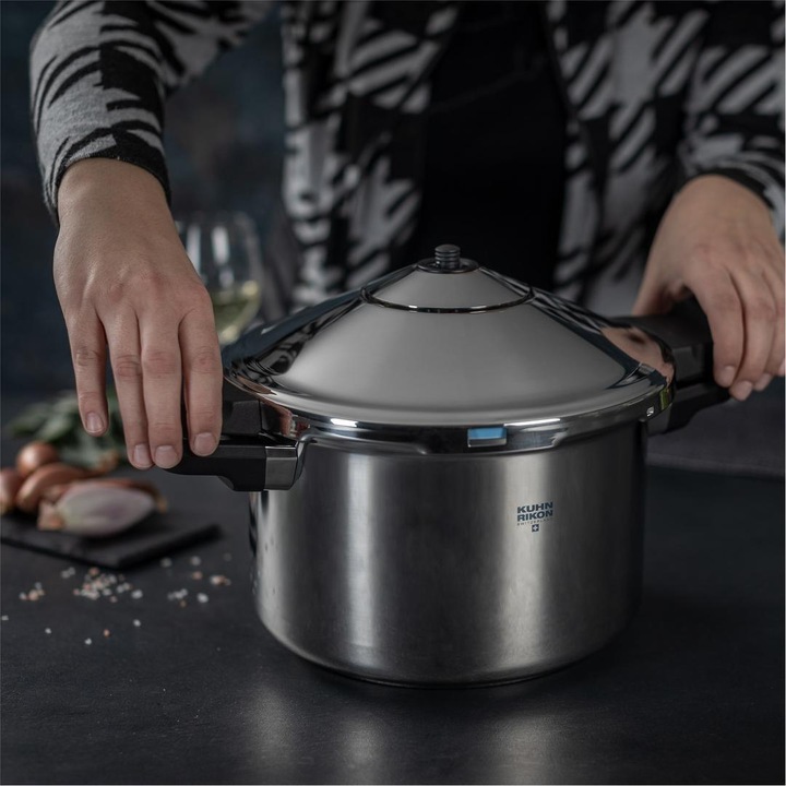 Actual product image Kuhn Rikon Side handle model (22 cm, Steam cooker, Stainless steel)