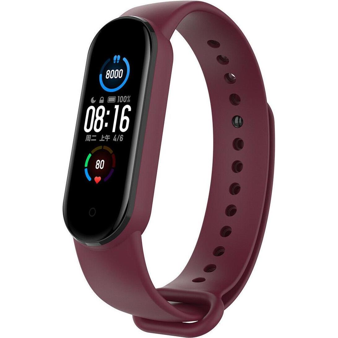 Strap-it Armband (Silikon, Mi Band 6), Uhrenarmband, Rot