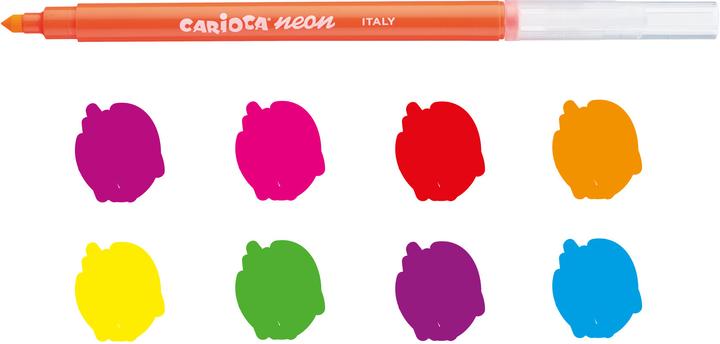 Produktbild Carioca Fasermaler Neon (8x)