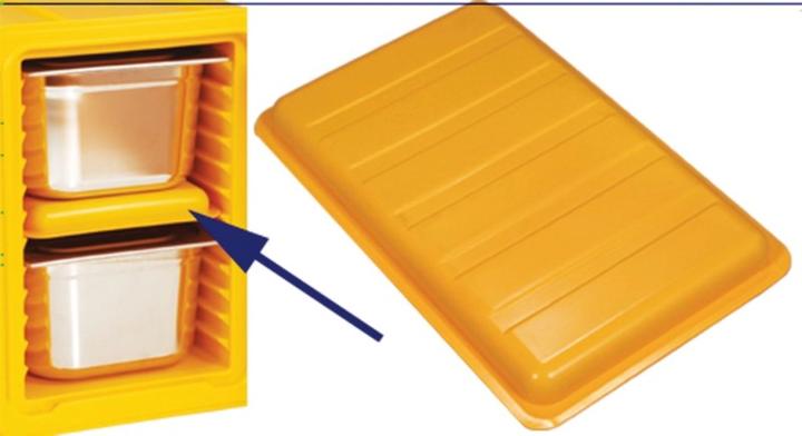 Contacto Kühlakku für Thermoboxen, gelb GN 1/1 53x32.5x4.5cm