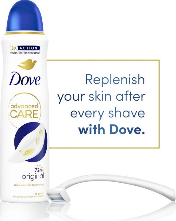 Image du produit Dove Advanced Care Original 72h 200ml (Spray, 200 ml)