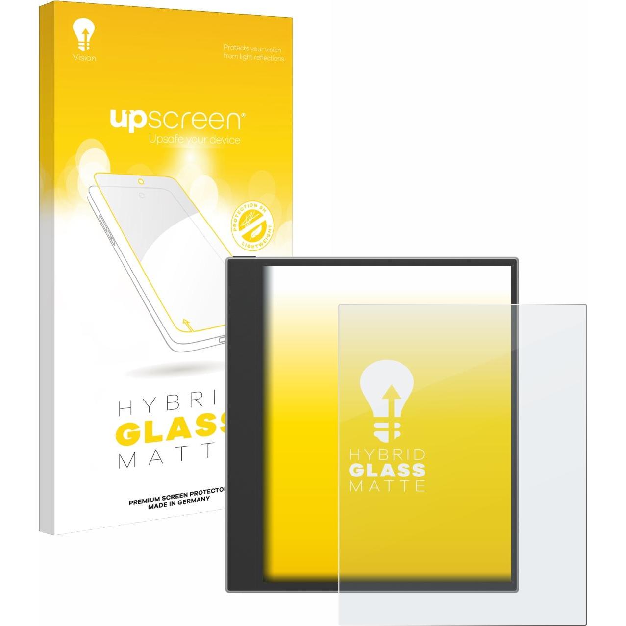 upscreen Reflection Shield Panzerglasfolie Matt, eReader Zubehör, Grau