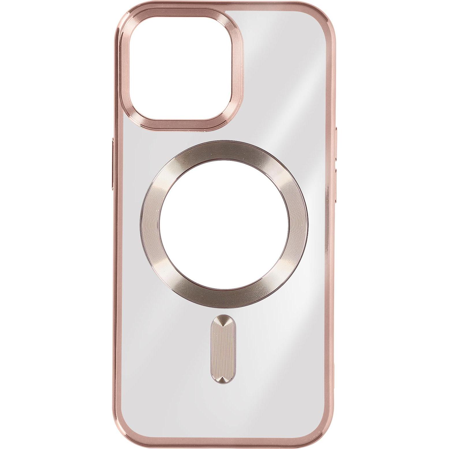 Avizar Chrom Handyhülle Series (Apple iPhone 15 Pro), Smartphone Hülle, Rosa