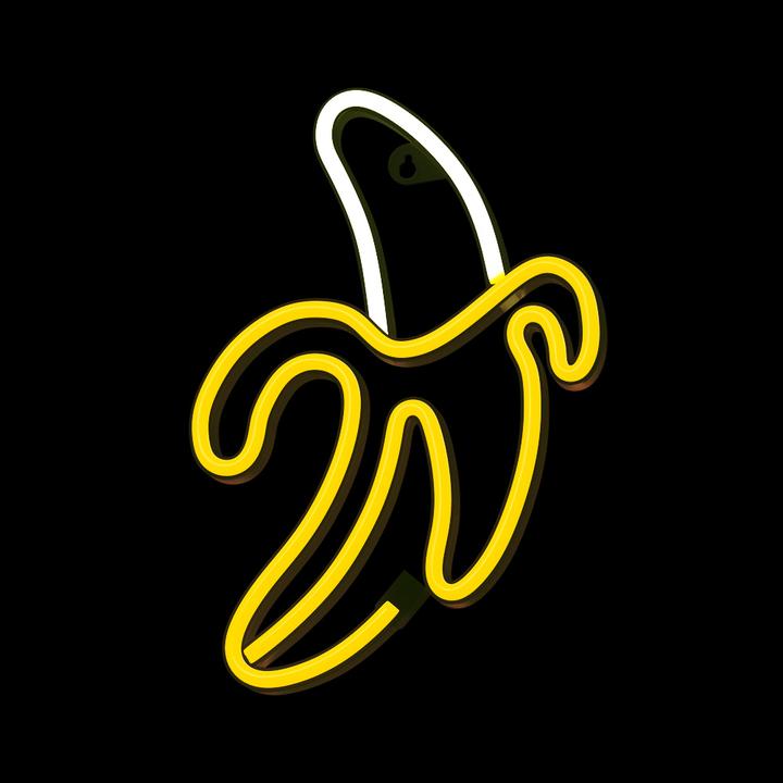 Productafbeelding Forever Light Neon LED Licht BANANA wit geel Bat + USB FLNE10