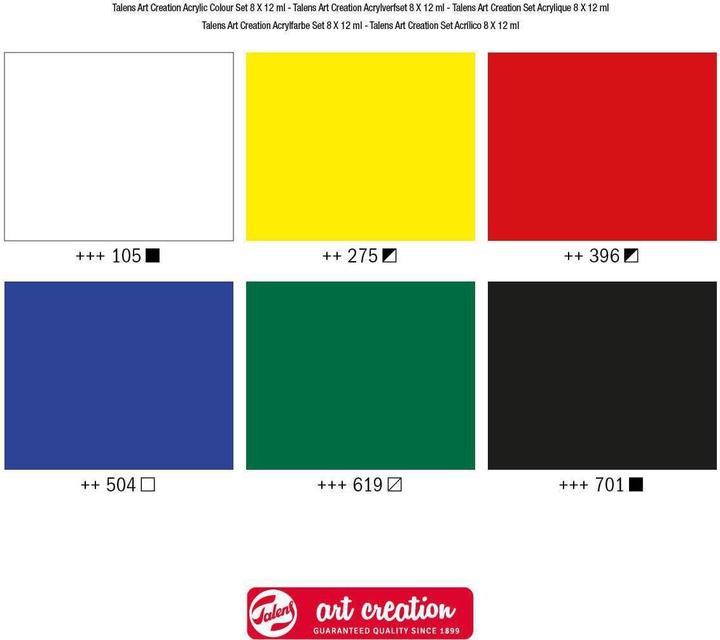 Immagine prodotto Talens Set di vernici acriliche da 6 (Multicolore, 75 ml)