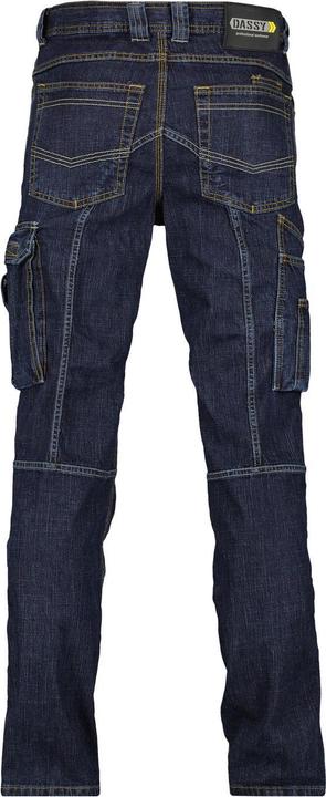 Dassy Jeans da lavoro elasticizzati Knoxville in denim blu taglia 54