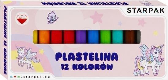 Produktbild Starpak Plastilin 12 Farben Einhorn (12x)