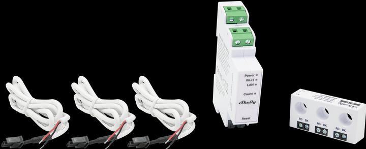 Actual product image Shelly 3EM-63T Gen3 (flat terminal model)