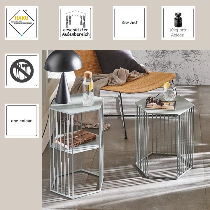 Image du produit HAKU Möbel Beistelltisch 2er Set