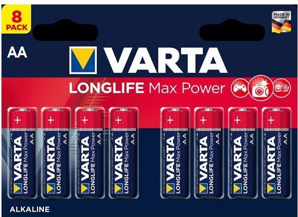 Produktbild Varta Longlife Max Power (8 Stk., AA, 2980 mAh)
