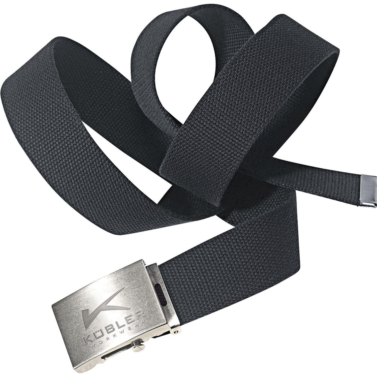 Kübler, Gürtel, Gürtel aus Kofferband 8401 schwarz Länge 115 cm, Schwarz