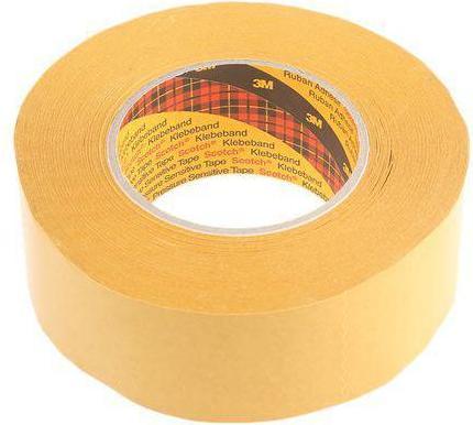 3M 9084 Beige Double Sided Paper Tape, 0.1mm Thick, 8 N/cm, Paper Backing, 50mm x 50m