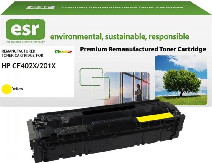 Produktbild ESR Tonercartridge compatible with CF402X High Capacity remanufactered (Y)